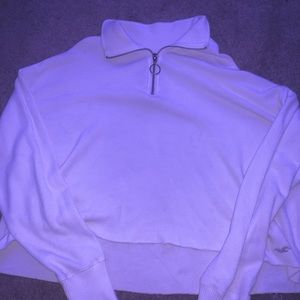 Hollister Women’s crop quarter zip top